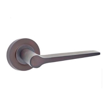 Knightsbridge Lever on a Rose - Dark Bronze - BUR20DB