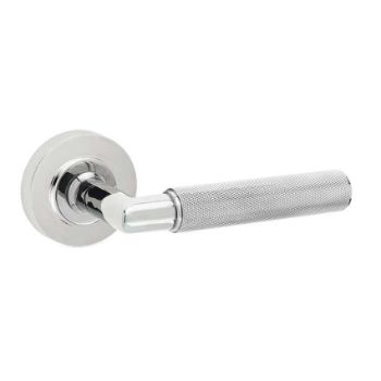 Piccadilly Lever on a Rose - Polished Nickel - BUR40PN