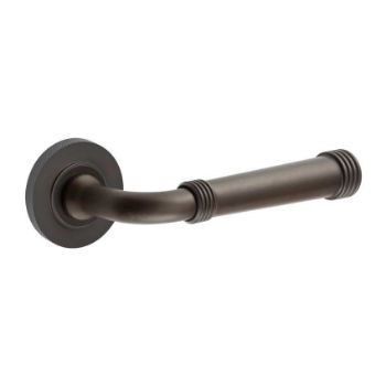 Highgate Lever on a Rose - Dark Bronze - BUR35DB