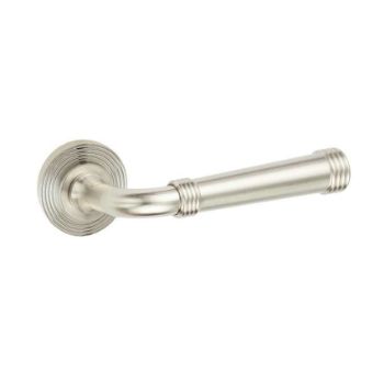 Highgate Lever on a Rose - Satin Nickel - BUR35SN 