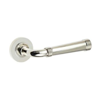 Highgate Lever on a Rose - Polished Nickel - BUR35PN