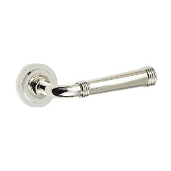 Highgate Lever on a Rose - Polished Nickel - BUR35PN