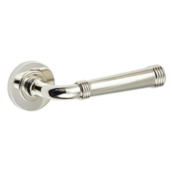 Highgate Lever on a Rose - Polished Nickel - BUR35PN 