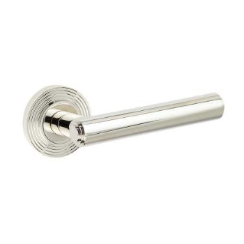 Richmond Lever on a Rose - Polished Nickel - BUR45PN 