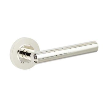 Richmond Lever on a Rose - Polished Nickel - BUR45PN 