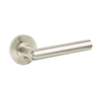 Richmond Lever on a Rose - Satin Nickel - BUR45SN 