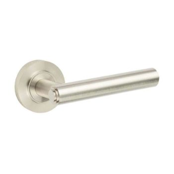 Richmond Lever on a Rose - Satin Nickel - BUR45SN 