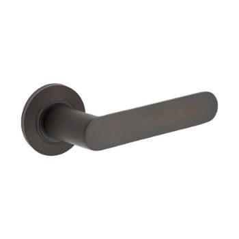 Kensington Lever on a Rose - Dark Bronze - BUR25DB