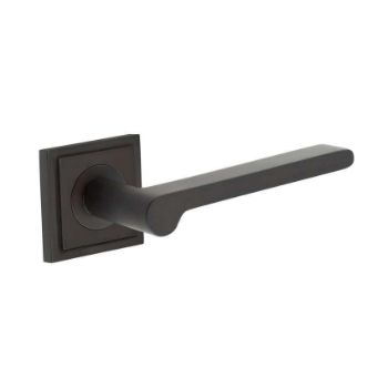 Fitzrovia Lever on a Stepped Square Rose - Dark Bronze - BUR15DB BUR152DB Fitzrovia Lever on a Stepped Square Rose - Dark Bronze - BUR15DB BUR152DB