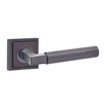 Westminster Lever on a Stepped Square Rose - Dark Bronze - BUR30DB BUR152DB Westminster Lever on a Stepped Square Rose - Dark Bronze - BUR30DB BUR152DB