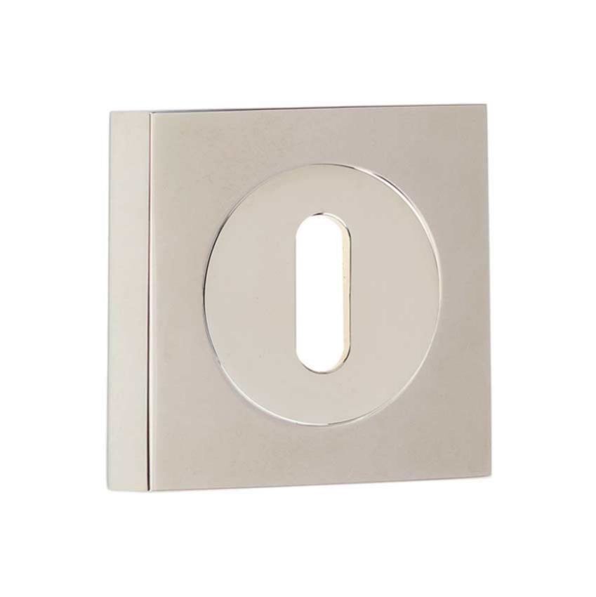 Burlington Standard Profile Escutcheon on a Plain Square Rose - Polished Nickel - BUR60PN BUR171PN