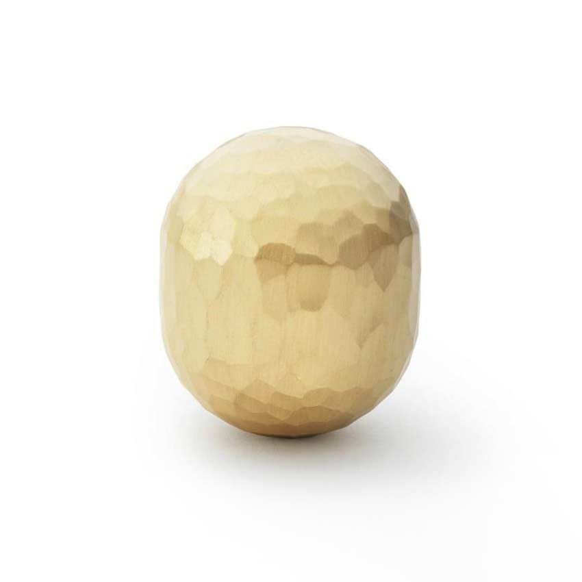 Alexander and Wilks Patrice Hammered Vertical Oval Cupboard Knob - AW827-SB 