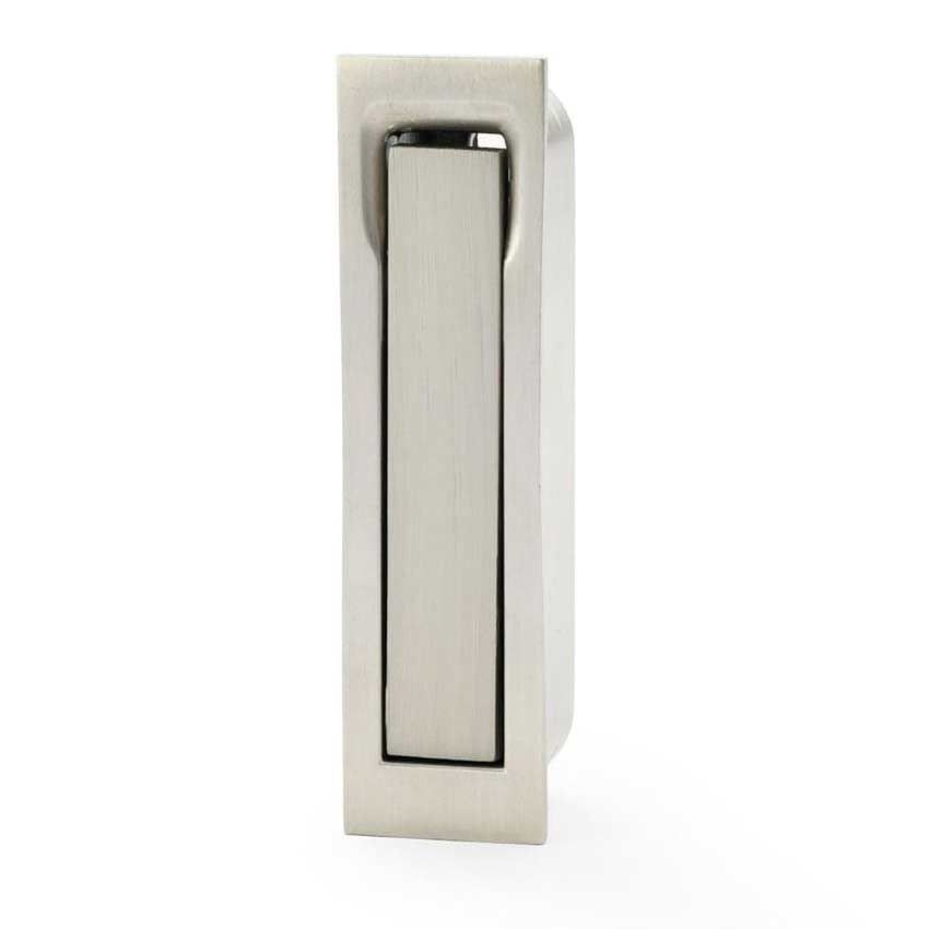 Pocket Door Edge Pull in Satin Nickel - AW990SN 