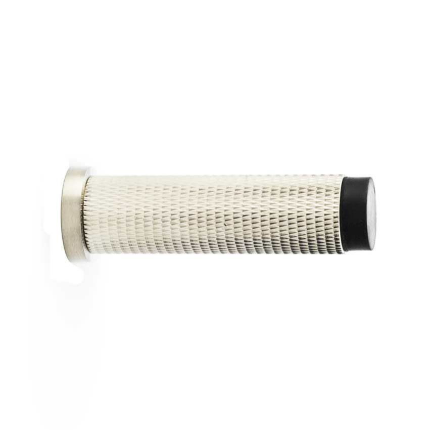 Alexander and Wilks knurled cylinder door stop - AW600PNPVD