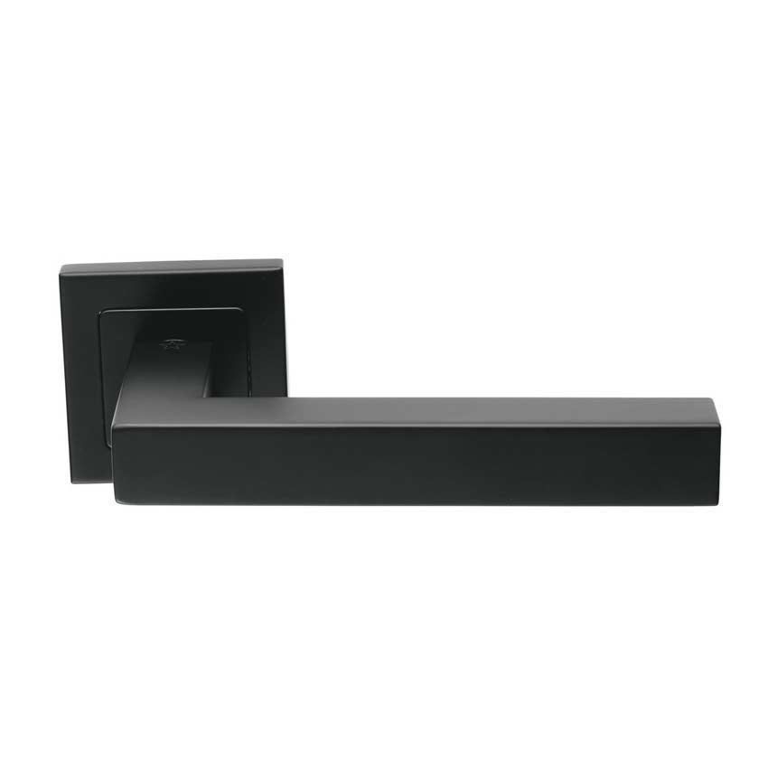 Square Alvar Door Handle - Matt Black - SSL1401MB 