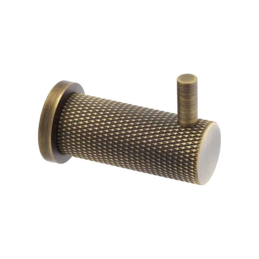 Alexander and Wilks Brunel Knurled Coat Hook - AW775AB 