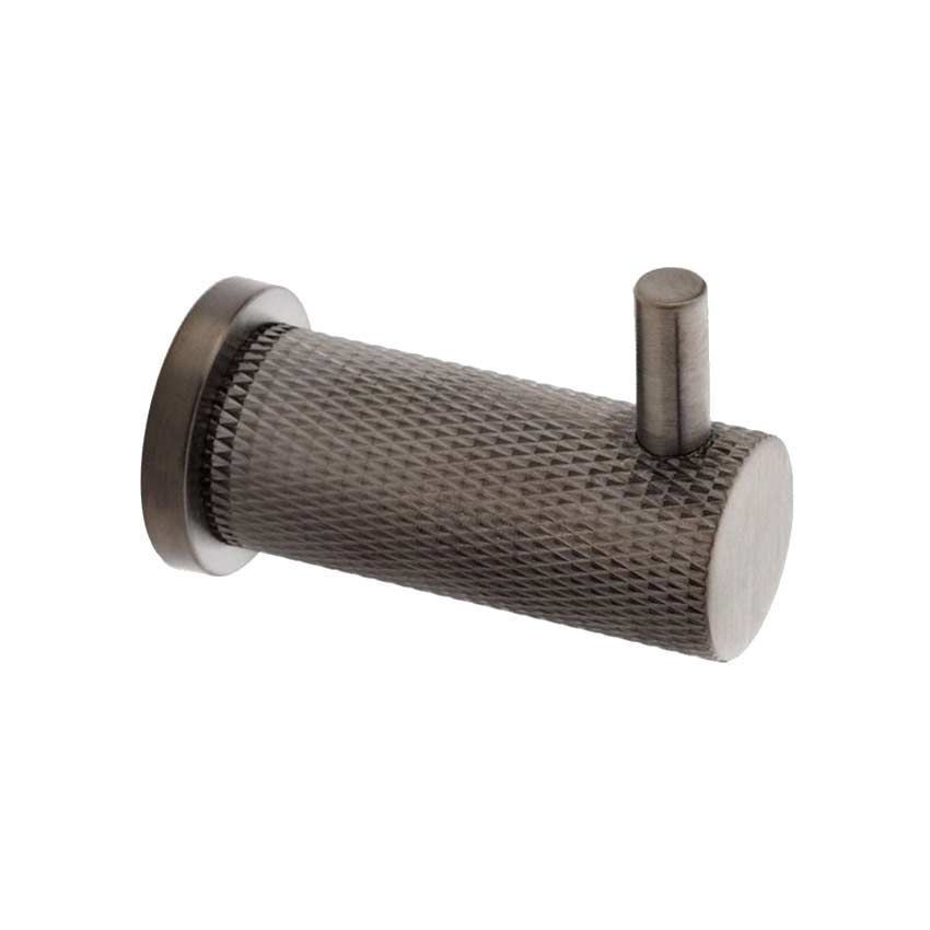 Alexander and Wilks Brunel Knurled Coat Hook - AW775DBZPVD