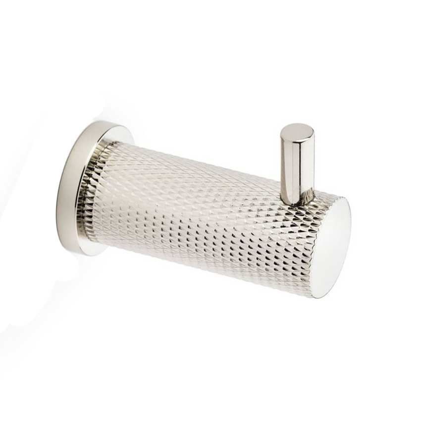 Alexander and Wilks Brunel Knurled Coat Hook - AW775PNPVD