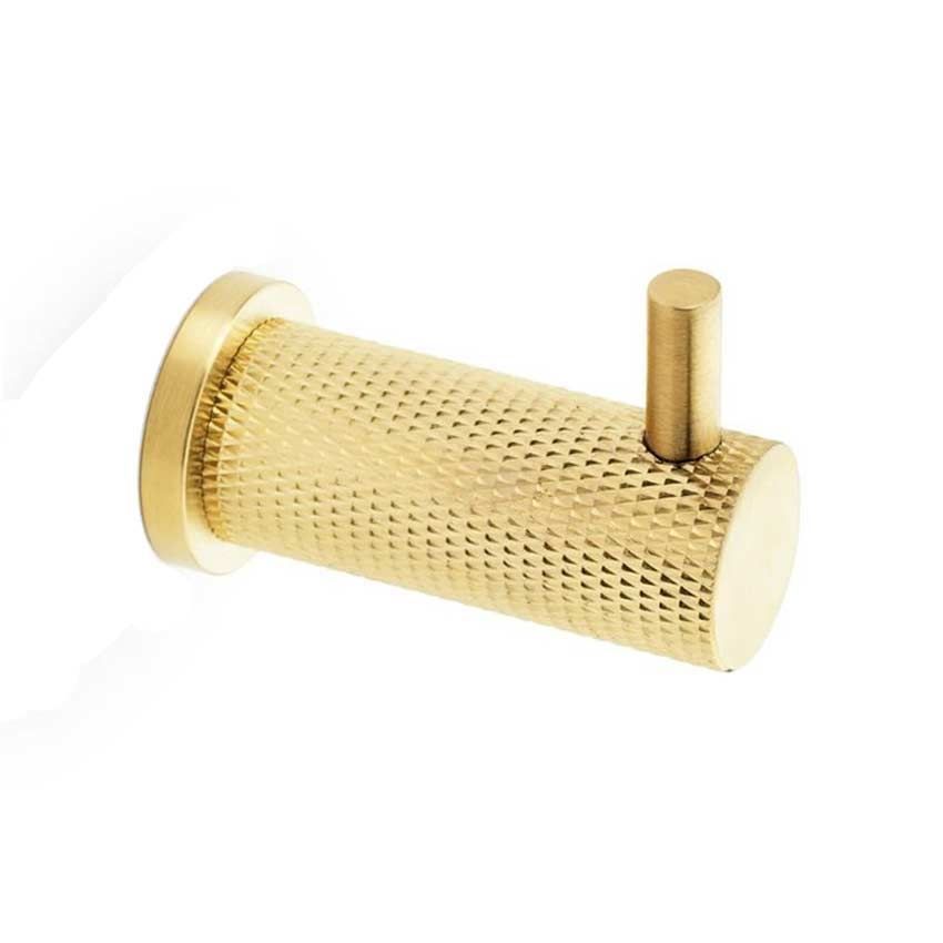 Alexander and Wilks Brunel Knurled Coat Hook - AW775SBPVD