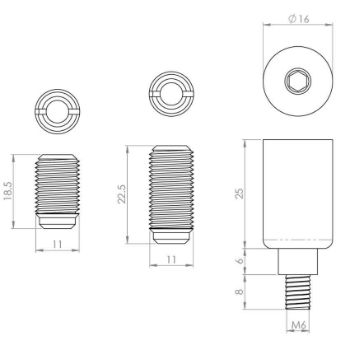 Sash Window Stop - Antique Brass - WF18AB