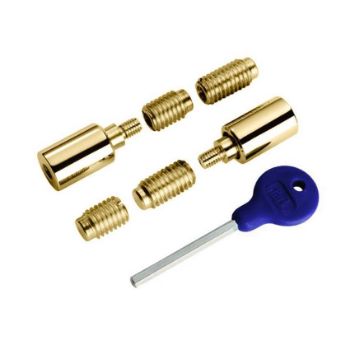 Sash Window Stop - Polished Brass - WF18