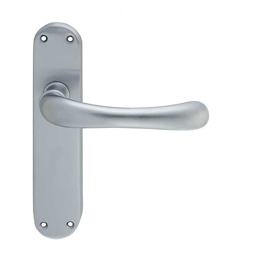 Ibra Door Handle in Brushed Satin Chrome - CBL12SC