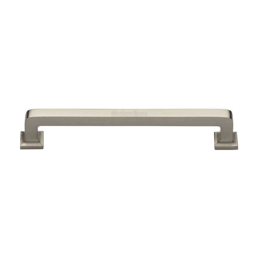 Square Vintage Cabinet Pull Handle in Satin Nickel - C3964-SN