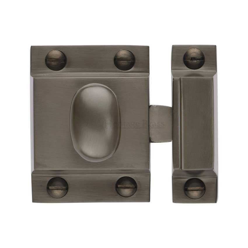 Oval Turn Cupboard Latch in Matt Bronze - V1112-MB