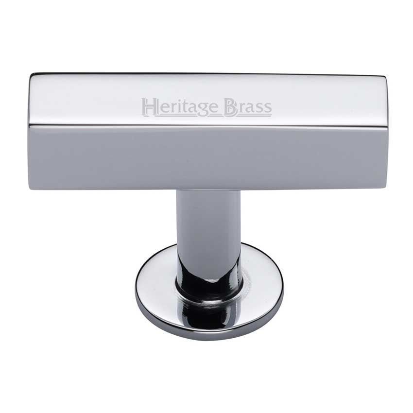 Symmetrical Square Cabinet Knob in Polished Chrome - C4765-PC 