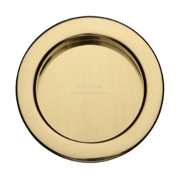 Round Flush Pull in Polished Brass - RD2322-PB Round Flush Pull in Polished Brass - RD2322-PB