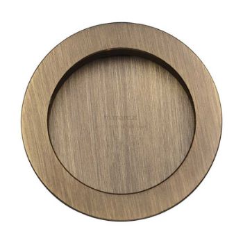 Round Flush Pull in Antique Brass - RD2322-AT  Round Flush Pull in Antique Brass - RD2322-AT
