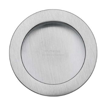 Round Flush Pull in Satin Chrome - RD2322-SC Round Flush Pull in Satin Chrome - RD2322-SC