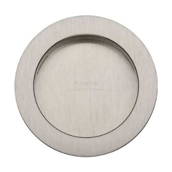 Round Flush Pull in Satin Nickel - RD2322-SN  Round Flush Pull in Satin Nickel - RD2322-SN