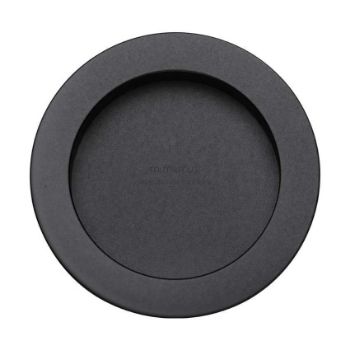 Round Flush Pull in Matt Black - RD2322-BLK Round Flush Pull in Matt Black - RD2322-BLK