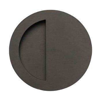 Round Half Moon Flush Pull in Matt Bronze - C1845-MB Round Half Moon Flush Pull in Matt Bronze - C1845-MB