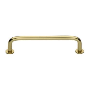 Wire Cabinet Pull Handle with Rose in Polished Brass - C2156-PB  Wire Cabinet Pull Handle with Rose in Polished Brass - C2156-PB