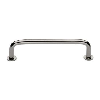 Wire Cabinet Pull Handle with Rose in Polished Nickel - C2156-PNF Wire Cabinet Pull Handle with Rose in Polished Nickel - C2156-PNF