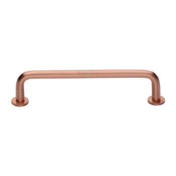Wire Cabinet Pull Handle with Rose in Satin Rose Gold - C2156-SRG Wire Cabinet Pull Handle with Rose in Satin Rose Gold - C2156-SRG