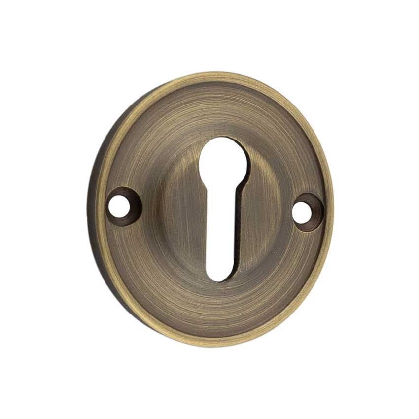 Berkely Standard Profile Escutcheon in Antique Brass - BUR121AB