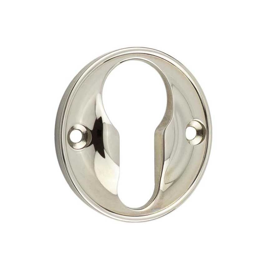 Berkely Euro Profile Escutcheon in Polished Nickel - BUR122PN 