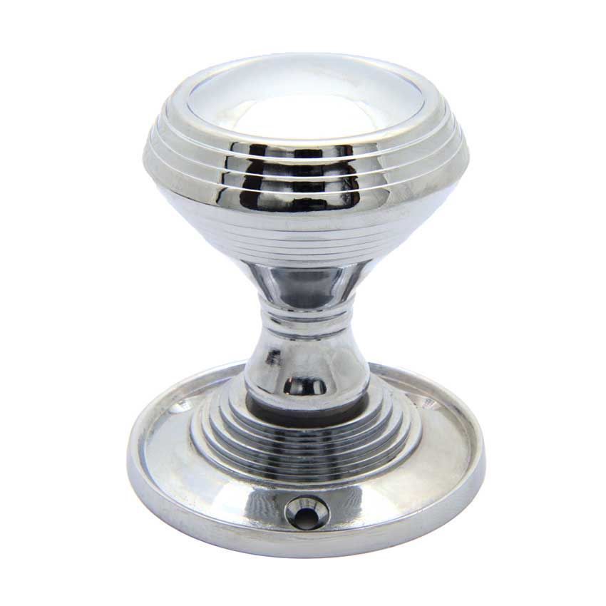 Jedo Lined Mortice Knob- Polished Chrome- JV181MPC