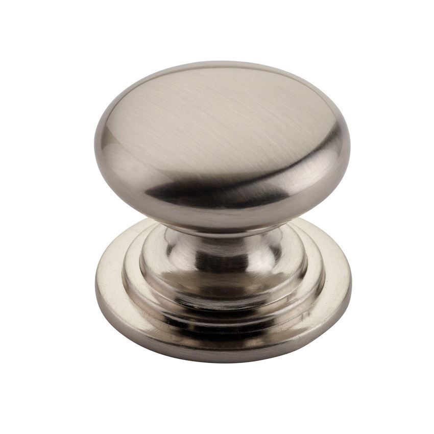 Round Cabinet Knob in Brushed Nickel - TDFK37-BN 