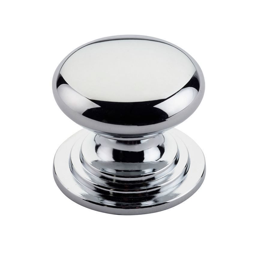 Round Cabinet Knob in Polished Chrome - TDFK37-CP