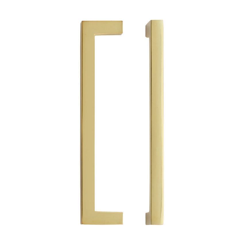 Brushed Gold Square Block Cabinet Handle - TDFPS-BG