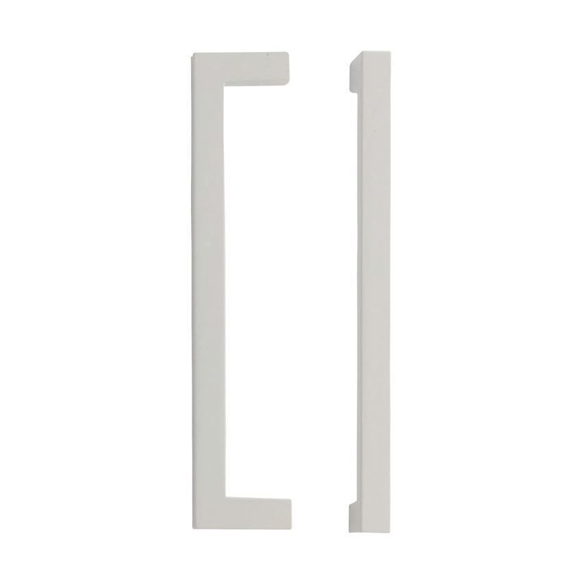 Matt White Square Block Cabinet Handle - TDFPS-MW