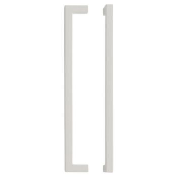 Matt White Square Block Cabinet Handle - TDFPS-MW