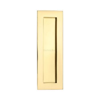 Rectangular Flush Pull in Polished Brass - C1855-PB