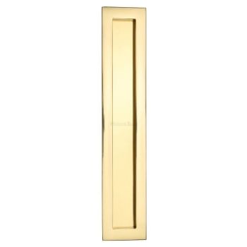 Rectangular Flush Pull in Polished Brass - C1855-PB