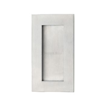 Rectangular Flush Pull in Satin Chrome - C1855-SC 