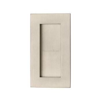 Rectangular Flush Pull in Satin Nickel - C1855-SN 